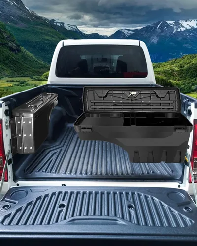 Vista 7 de SCITOO Caja de herramientas para caja de camión para Nissan Frontier 2004-2017 2019-2020 para Nissan Titan 2004-2015 lado derecho del pasajero