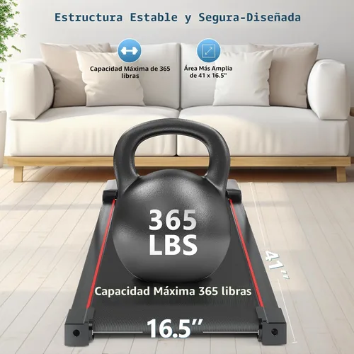 Vista 8 de Walking Pad with Handle Bar and Incline, 3 in 1 Under Desk Treadmill with Hiking Mode, 2.5HP Low Noise Walking Treadmill Pad with Remote