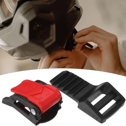 Vista 9 de Kit de 10 hebillas de liberación rápida para casco, adaptador de correa de barbilla de acero inoxidable con trinquete, casco de motocicleta, casco