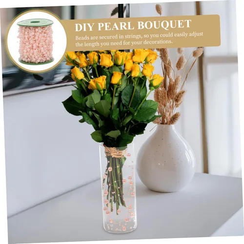Vista 9 de IMIKEYA Cuerdas de perlas artificiales para decoración de jarrón, cuentas de perlas flotantes para manualidades, boda, Navidad, decoración