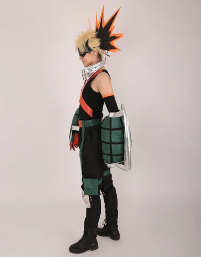 Vista 5 de miccostumes Disfraz de héroe de anime para hombre con guanteletes