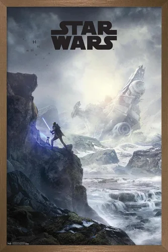 Vista 14 de Trends International Star Wars: Jedi Fallen Order - Póster de pared con clave de acantilado, 14.725 x 22.375 pulgadas, versión enmarcada de madera