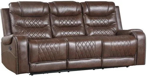 Vista 19 de Lexicon Derringer Wall Hugger Power - Sofá reclinable doble, color marrón