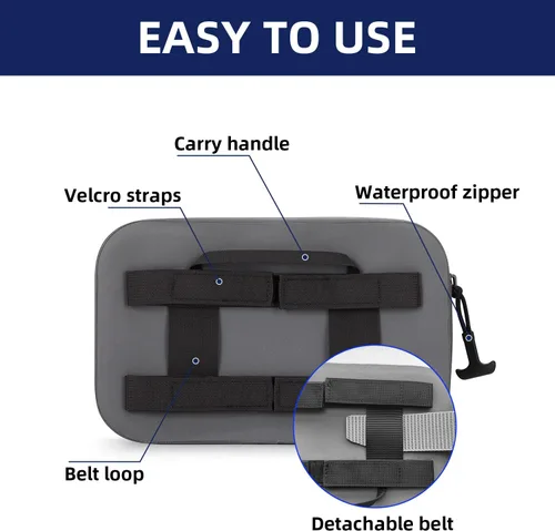 Vista 3 de THURSO SURF Riñonera Impermeable Bolsa Seca Bolsa Flotante Correa de Cintura Ajustable Mantén tu Teléfono y Objetos de Valor Seguros/Secos