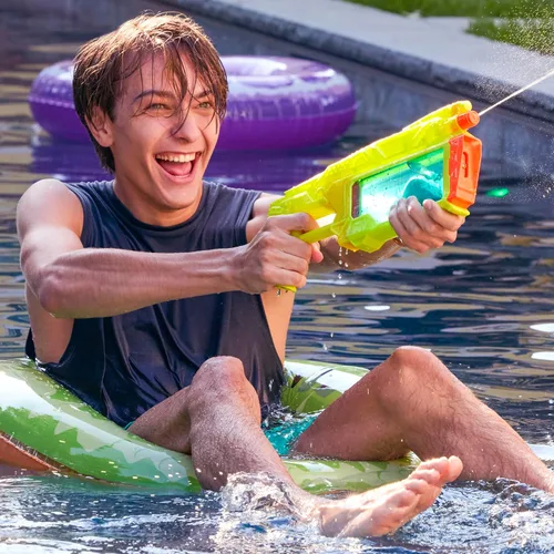 Vista 9 de Nerf Super Soaker Dunk-Fill+ Water Blaster Tanque de llenado instantáneo fácil, simplemente sumerge y vaya Tanque de 12.1 onzas líquidas