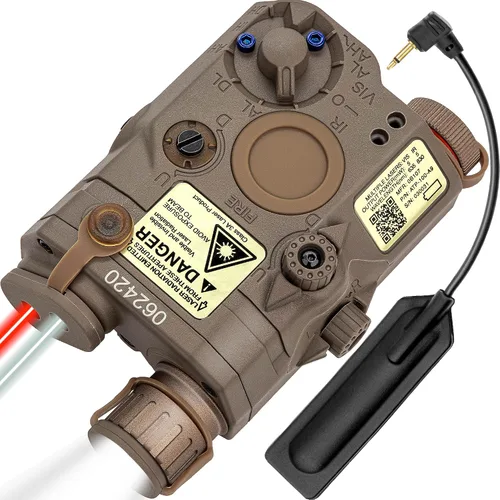 Vista 8 de ACTIONUNION Airsoft PEQ-15 - Láser IR + láser rojo visible + linterna LED blanca Visible Red Laser + Invisible IR Laser + LED Flashlight, with
