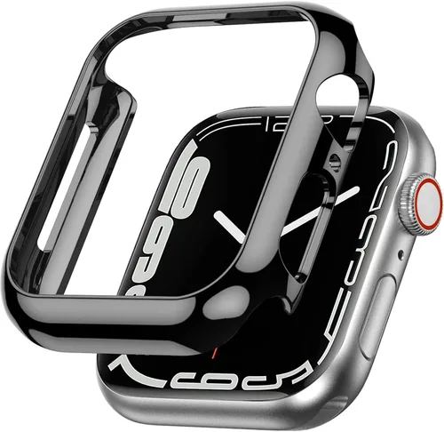 Vista 13 de Miimall Funda compatible con Apple Watch de 1.614 pulgadas para mujeres y hombres, de PC, ligera, a prueba de golpes, para Apple Watch de 1.614 Negro