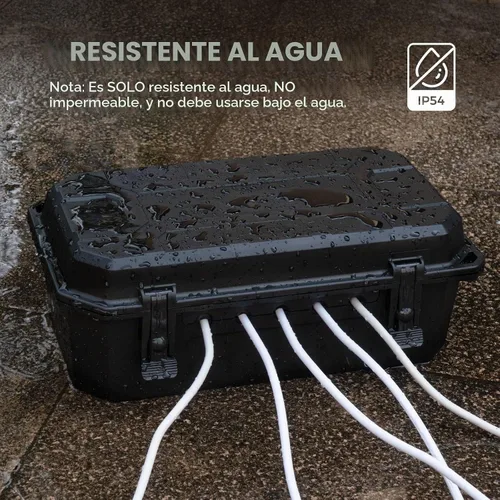 Vista 7 de WELKIN Caja Eléctrica Resistente para Exteriores (15.3 * 8.9 * 5.4 pulgadas), Cubierta de Cable de Extensión Impermeable Resistente a la Intemperie