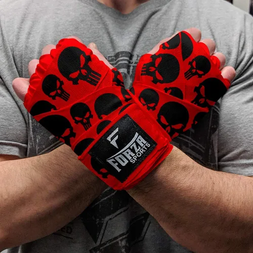 Vista 40 de Forza Sports Vendas de boxeo y MMA estilo mexicano de 180" Concientización sobre el autismo Azul
