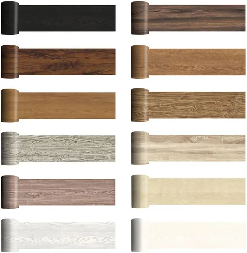 Vista 7 de Azulejos autoadhesivos de grano de madera de 7.87 x 118.11 pulgadas, azulejos de vinilo para despegar y pegar para dormitorio, cocina, beige