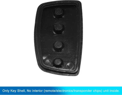 Vista 4 de X AUTOHAUX 4 botones de coche remoto Fob caso cubierta inserto de goma teclado teclado reemplazo para Hyundai
