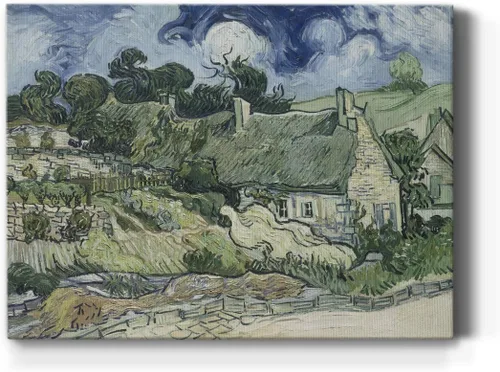 Vista 36 de Renditions Gallery Vincent Van Gogh Impreso Flores de almendra, famosa reproducción de pintura, lienzo de alta calidad envuelto en galería, listo