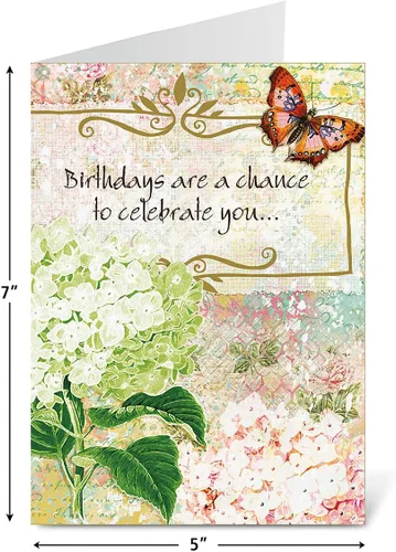 Vista 2 de Current Joy Hall Dream On Happy Birthday - Juego de 20 tarjetas con sobres blancos, 10 diseños, surtido grande de 5 x 7 pulgadas Joy Hall Dream