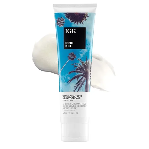 Vista 7 de IGK RICH KID Wave Enhancing Air-Dry Cream Hold + Texture + Shine Vegano + libre de crueldad