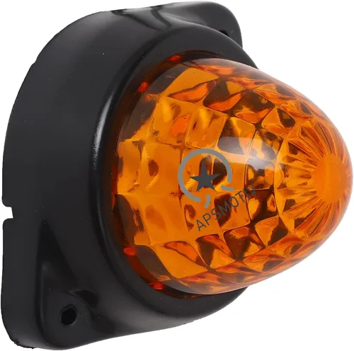 Vista 9 de Paquete de 10 luces LED para semirremolques para semirremolques, 12 V, impermeable, luces de pollo ámbar para semircamiones, carga carga, luces
