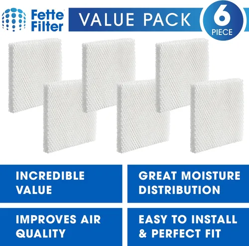 Vista 2 de Fette Filter - Filtro T Humidificador Absorción Filtros Compatible con Honeywell HFT600T HFT600PDQ para Honeywell Tower Humidifier HEV615 Series &