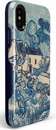 Vista 133 de Casely Funda para iPhone Xs Max Funda con estampado de festival (solo buenas vibraciones)
