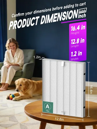 Vista 2 de 115115 Filtro A de repuesto compatible con Winix PlasmaWave purificador de aire C535 5300 5300-2 6300 6300-2 5000 9000 C909 AM90, 3 filtros