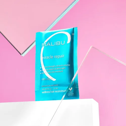 Vista 6 de Malibu C Miracle Repair Treatment - Proteína nutritiva y vitamina B5 para hebras de cabello débiles y dañadas