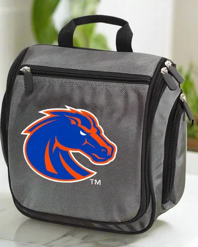 Vista 3 de Boise State University Neceser o kits de afeitado BSU Broncos - Bolsa de viaje colgante, Gris