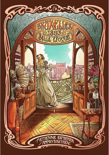 Vista 5 de Bruxelles 1893 Incluyendo Belle Epoque Expansion - Juego de mesa de estrategia de colocación y licitación de trabajadores, a partir de 14 años, 2-5