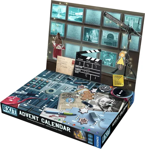 Vista 3 de EXIT: The Game - Calendario de Adviento - La estrella de Hollywood perdida Navidad Calendario Adviento Juego misterioso Actividad familiar
