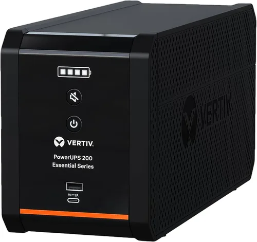 Vista 5 de Vertiv PSA6E-600LVT 600VA y 360W PowerUPS 200 Essential 120V Line Interactive Desktop UPS