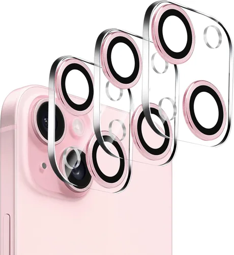Vista 73 de Dengduoduo Paquete de 3 protectores de lente de cámara de vidrio templado para iPhone 15 de 6.1 pulgadas y para iPhone 15 Plus de 6.7 pulgadas