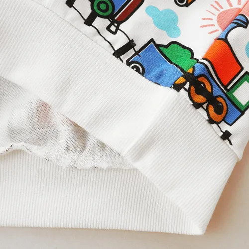 Vista 6 de Bumeex Sudadera de manga larga con cuello redondo de algodón para bebé niño pequeño 1-7T