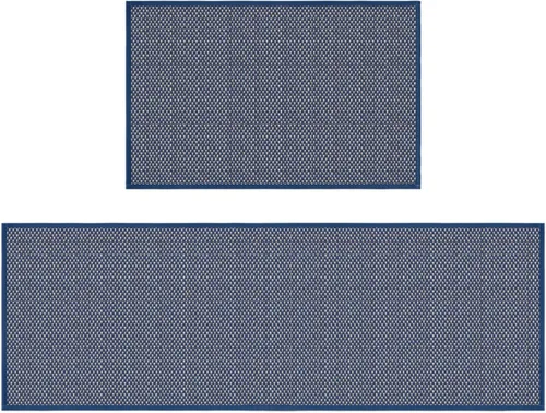 Vista 12 de Artoid Mode Juego de 2 alfombras y tapetes de cocina lavables, de goma antideslizante, absorbentes, para el frente del fregadero, 17 x 29 y 17 x 47