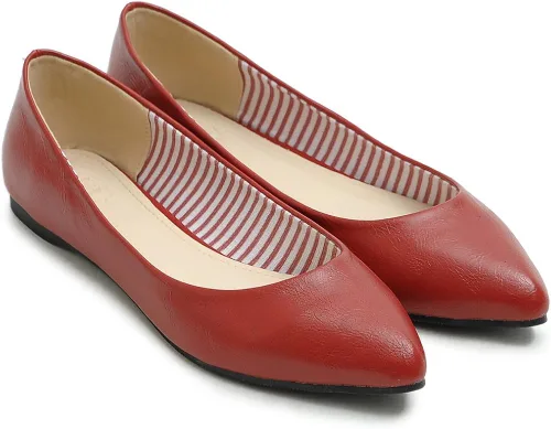 Vista 3 de Ollio Zapatos estilo ballet para mujer, cómodos y básicos, multicolor