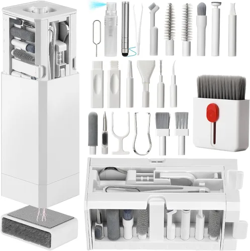 Vista 12 de Kit de limpieza de teléfono celular, kit de limpieza para iPhone para puerto de carga, kit de limpieza de teclado para Airpods/Android/USB