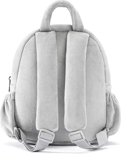 Vista 39 de Lazada Mochila para niños pequeños, juguetes de animales de peluche, mochila pequeña, color gris, 9.5 pulgadas