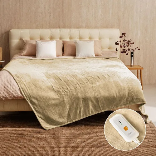 Vista 15 de JET'S HOME Manta térmica de 50 x 60 pulgadas, manta eléctrica de franela con certificación ETL, lavable a máquina, con 9 niveles de calefacción, 10