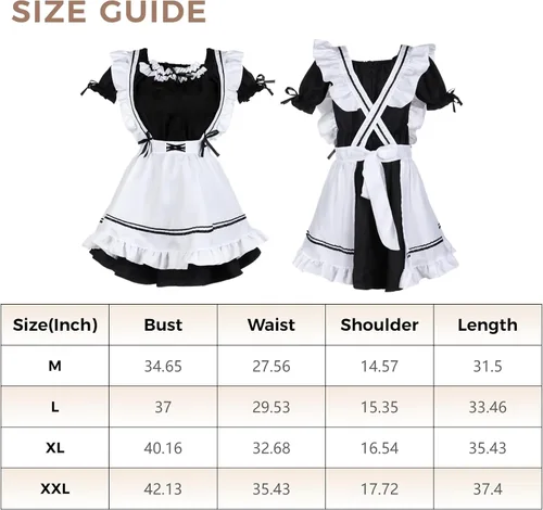 Vista 2 de Maid Suit - Traje de criada de anime para mujer