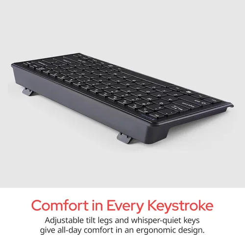 Vista 4 de Verbatim Combo compacto silencioso de teclado y ratón, para ordenador portátil/computadora personal Combo inalámbrico de 2.4 GHz con teclas