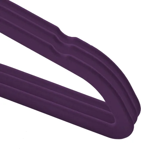 Vista 3 de Casafield 100 perchas de terciopelo para bebé, tamaño de 11 pulgadas, para ropa de bebés y niños pequeños, color morado
