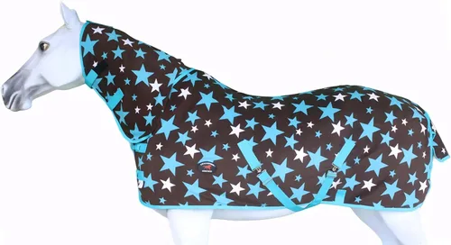 Vista 2 de Horse Soft Fleece Cooler Contoured Exercise Blanket Liner Sheet Wicks 4397N Caballo rosa