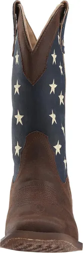 Vista 2 de ROPER Botas unisex de American Patriot Western para niños, Marrón