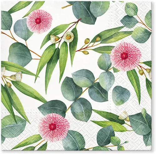 Vista 16 de Servilletas de papel de flores de primavera y verano, tamaño almuerzo, desechable, 20 unidades, 13 x 13 pulgadas (desplegadas) (Bird of Paradise)
