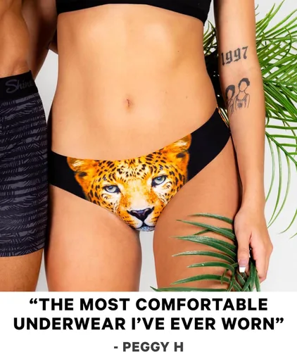 Vista 4 de Shinesty Ropa interior sin costuras para mujer, tangas sin costuras, extremadamente cómodas, con estampados salvajes