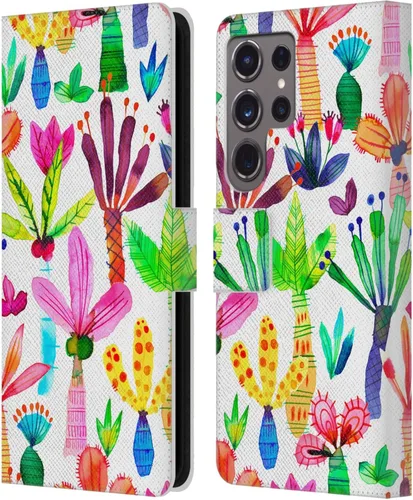 Vista 239 de Head Case Designs Officially Licensed Ninola Brushstrokes Black Summer Patterns Leather Wallet Case Compatible with Samsung Galaxy A07 4G