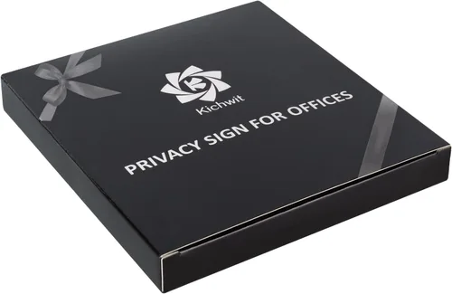 Vista 7 de Kichwit Letrero de privacidad para puerta de oficina, 5 pulgadas, negro