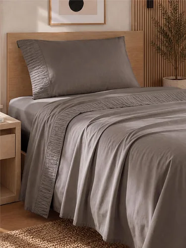 Vista 43 de Bedsure Juego de sábanas para cama individual - 3 piezas de sábanas suaves para cama individual - Transpirables y refrescantes - Calidad hotelera