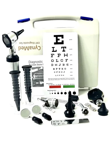 Vista 2 de Cynamed Otoscope Diagnostics Kit de examen de oído, nariz y garganta, herramienta perfecta para estudiantes