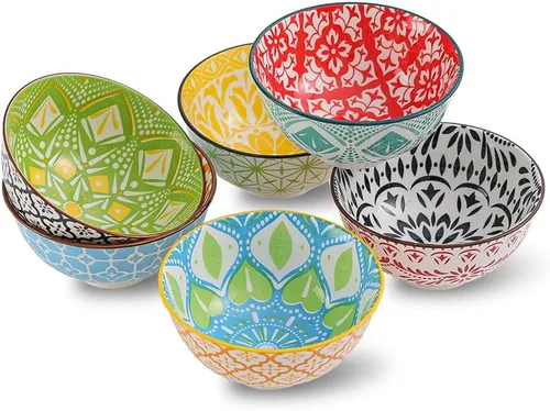 Vista 7 de Juego de Tazones para Ramen Tazones Pho - Juego de Tazones de Sopa de Porcelana de 3 Piezas - Juegos de Tazones para Fideos para Cocina 35 oz