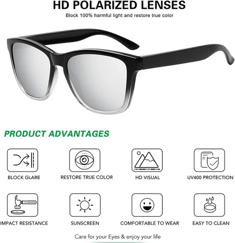 Vista 3 de MEETSUN Polarized Sunglasses for Women Men Classic Retro Designer