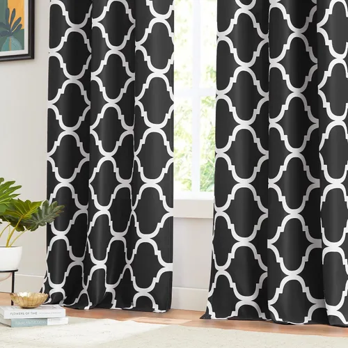 Vista 7 de Melodieux - Cortinas de bolsillo de moda marroquí para cocina, cafetería o baño, pequeñas ventanas