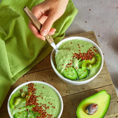 Vista 6 de Elan Semillas de lino orgánico, semillas enteras, semillas crudas, sin OMG, veganas, sin gluten, kosher, altas en fibra, gelifican fácilmente