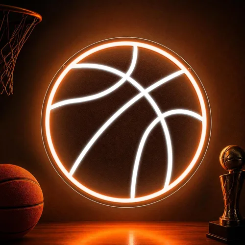 Vista 11 de Letrero de neón de fútbol, letreros de neón LED de fútbol para decoración de pared, luz de fútbol regulable alimentada por USB con interruptor